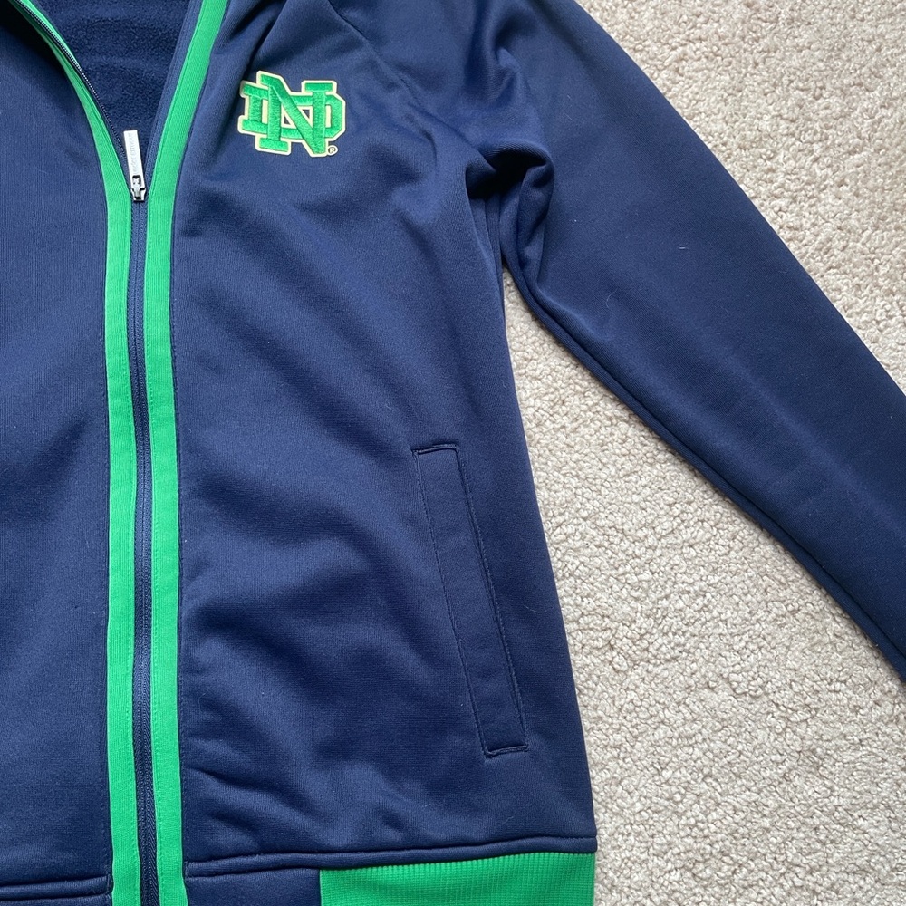 Under Armour Women's Navy and Green Notre Dame Jacket - Picture 5 of 7